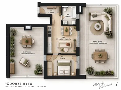 Na predaj 2-izbový byt, 41 m², Bratislava-Podunajské Biskupice