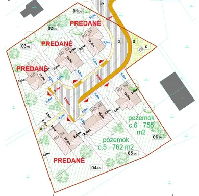 Na predaj pozemok, 755 m², Košolná