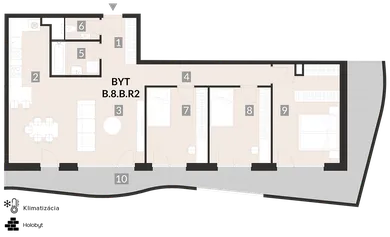 Na predaj 4-izbový byt, 103 m², Bratislava-Rača, Pri Šajbách