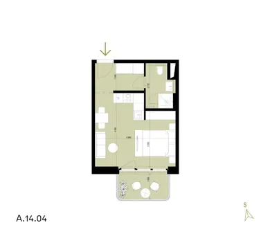 Na prenájom 1-izbový byt, 34 m², Bratislava-Ružinov, Mlynské nivy