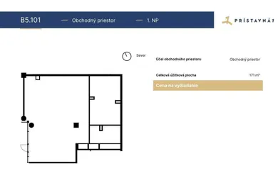 Na predaj komerčné, 171 m², Bratislava-Ružinov, Prístavná