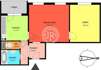 Na predaj 2-izbový byt, 52 m², Bardejov, Nám. arm. gen. L. Svobodu