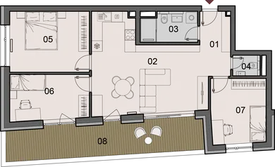 Na predaj 4-izbový byt, 123 m², Nové Mesto nad Váhom, Čerešňová ulica