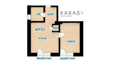 Na predaj 2-izbový byt, 40 m², Ivanka pri Dunaji, Okružná