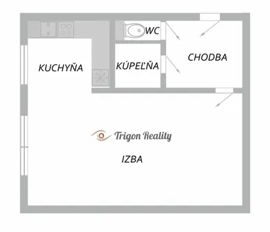 Byty na predaj 1-izbový, Komárno · €72 900