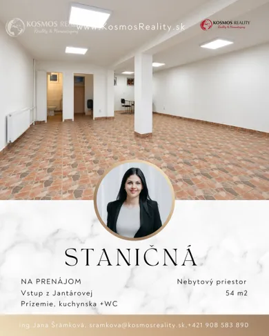 Komerčné priestory na prenájom, Košice-Juh · €600