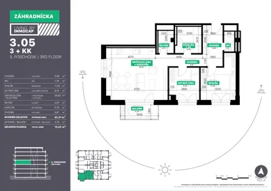 Na predaj 3-izbový byt, 67 m², Bratislava-Ružinov, Záhradnícka