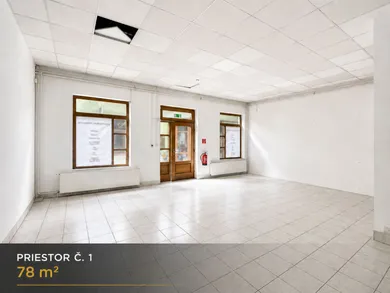 Na prenájom komerčné, 78 m², Topoľčany