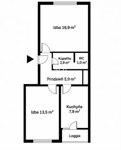 Na predaj 2-izbový byt, 51 m², Košice-Sídlisko KVP, Drabova 12