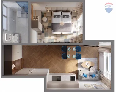 Na predaj 2-izbový byt, 45 m², Dolný Kubín, Nevyplnená