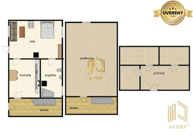 Na predaj 3-izbový rekreačný dom, 100 m², Skalica