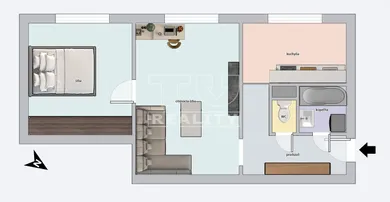Na predaj 2-izbový byt, 49 m², Bratislava-Podunajské Biskupice