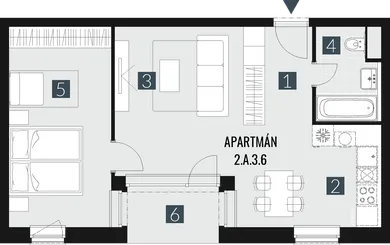 Na predaj 2-izbový byt, 55 m², Gerlachov, Družstevná