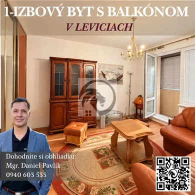 Byty na prenájom 1-izbový, Levice · €500