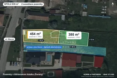 Na predaj pozemok, 385 m², Šurany, Hlavná