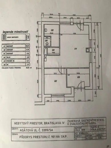 Na predaj komerčné, 55 m², Bratislava-Dúbravka, Agátová