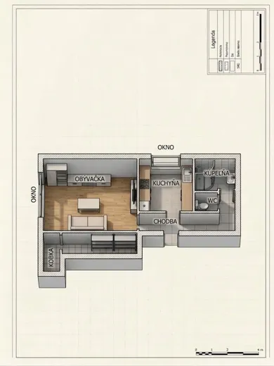 Byty na predaj 1-izbový, Galanta · €123 456