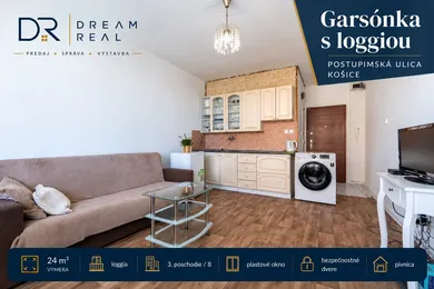 Mieszkania na sprzedaż, 1-pokojowe, Košice-Dargovských hrdinov · €116 000
