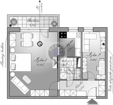 Byty na predaj 2-izbový, Bratislava-Podunajské Biskupice · €195 000