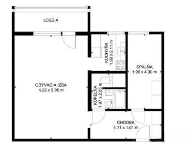 Na predaj 2-izbový byt, 49 m², Bratislava-Petržalka, Lenardova