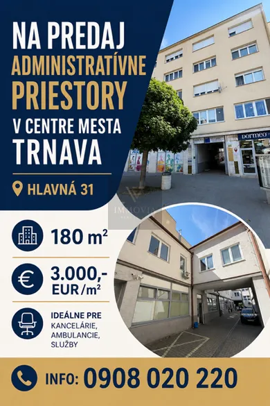 Komerčné priestory na predaj, Trnava · €540 000