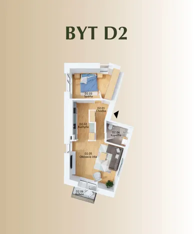Na predaj 2-izbový byt, 54 m², Bratislava-Staré Mesto, Západný rad