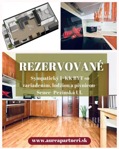 Byty na predaj 1-izbový, Senec · €139 490