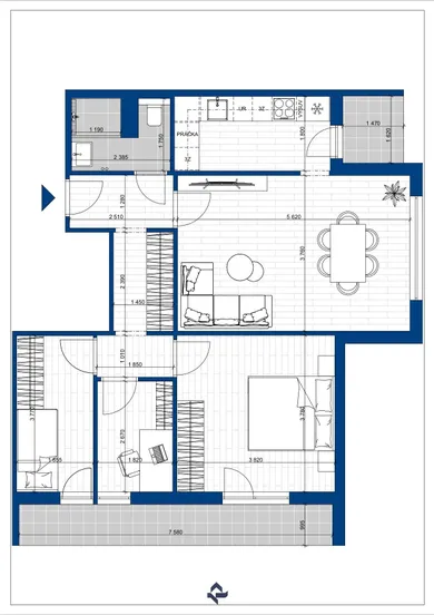 Квартири на продаж, 4-кімнатні, Bratislava-Nové Mesto · €289 700
