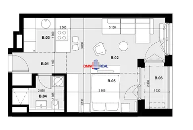 Na prenájom 2-izbový byt, 37 m², Bratislava-Devínska Nová Ves