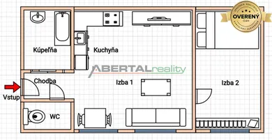 Na predaj byt v Bratislava-Staré Mesto · €235 900 · Čiastočná rekonštrukcia