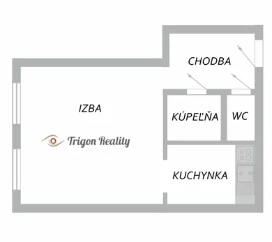 Na predaj 1-izbový byt, 35 m², Komárno