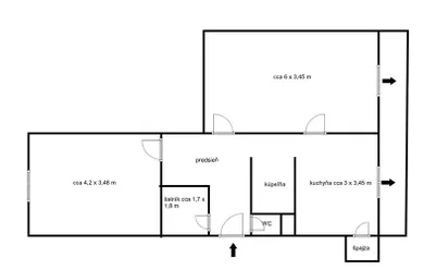 Квартири на продаж, 2-кімнатні, Nové Zámky · €98 000
