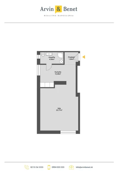 Byty na predaj 1-izbový, Bratislava-Ružinov · €179 000