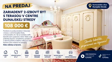 Квартиры на продажу, 2-комнатные, Dunajská Streda · €108 000