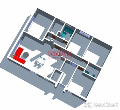 Na predaj 6-izbový dom, 123 m², Ploské