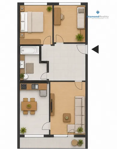 Byty na predaj 3-izbový, Košice-Juh · €234 000