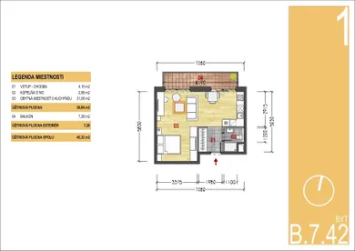 Na predaj 1-izbový byt, 38 m², Košice-Západ, Byty Medická