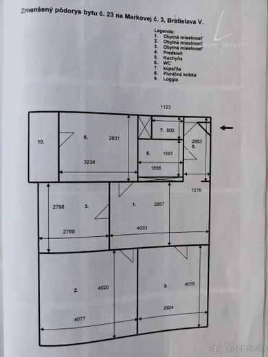 Na predaj 3-izbový byt, 65 m², Bratislava-Petržalka, Markova