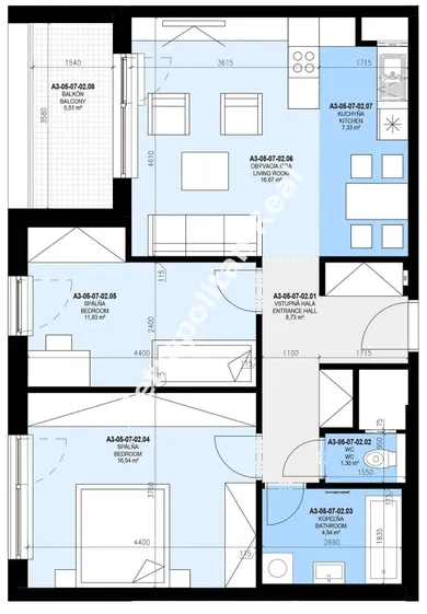 Na predaj 3-izbový byt, 69 m², Bratislava-Petržalka, Zuzany Chalupovej