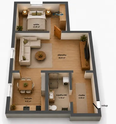 Квартиры на продажу, 2-комнатные, Liptovský Mikuláš · €178 000