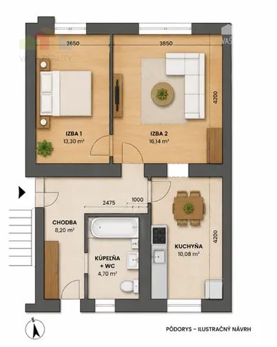 Byty na predaj 2-izbový, Nová Dubnica · €113 500
