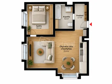 Na predaj 2-izbový byt, 42 m², Galanta, Karola Duchoňa