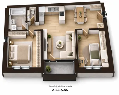 Byty na predaj 3-izbový, Bratislava-Vajnory · €291 449