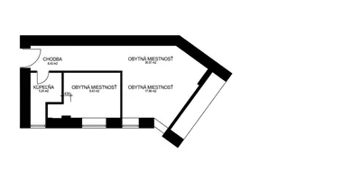 Na predaj 1-izbový byt, 41 m², Bratislava-Staré Mesto
