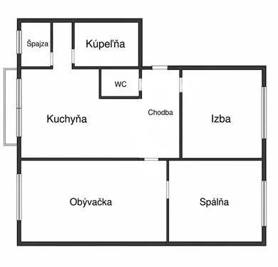 Mieszkania na sprzedaż, 3-pokojowe, Šaľa · €109 999