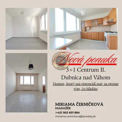 Mieszkania na sprzedaż, 3-pokojowe, Dubnica nad Váhom · €1
