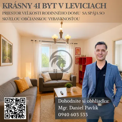 Apartments for sale, 4-room in Levice · €146,000