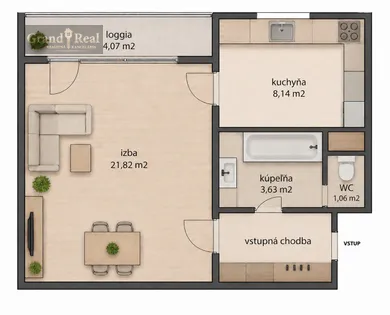 Квартиры на продажу, 1-комнатные, Bratislava-Ružinov · €140 000