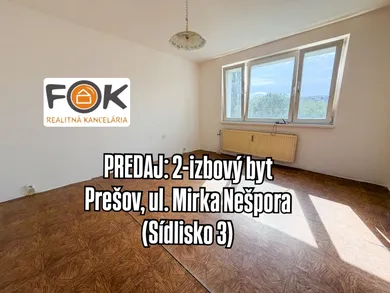 Квартиры на продажу, 2-комнатные, Prešov · €145 000