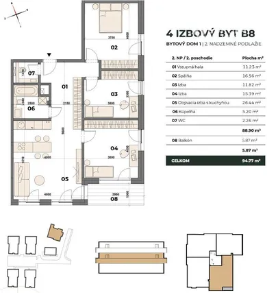 Byty na predaj 4-izbový, Bratislava-Karlova Ves · €479 900